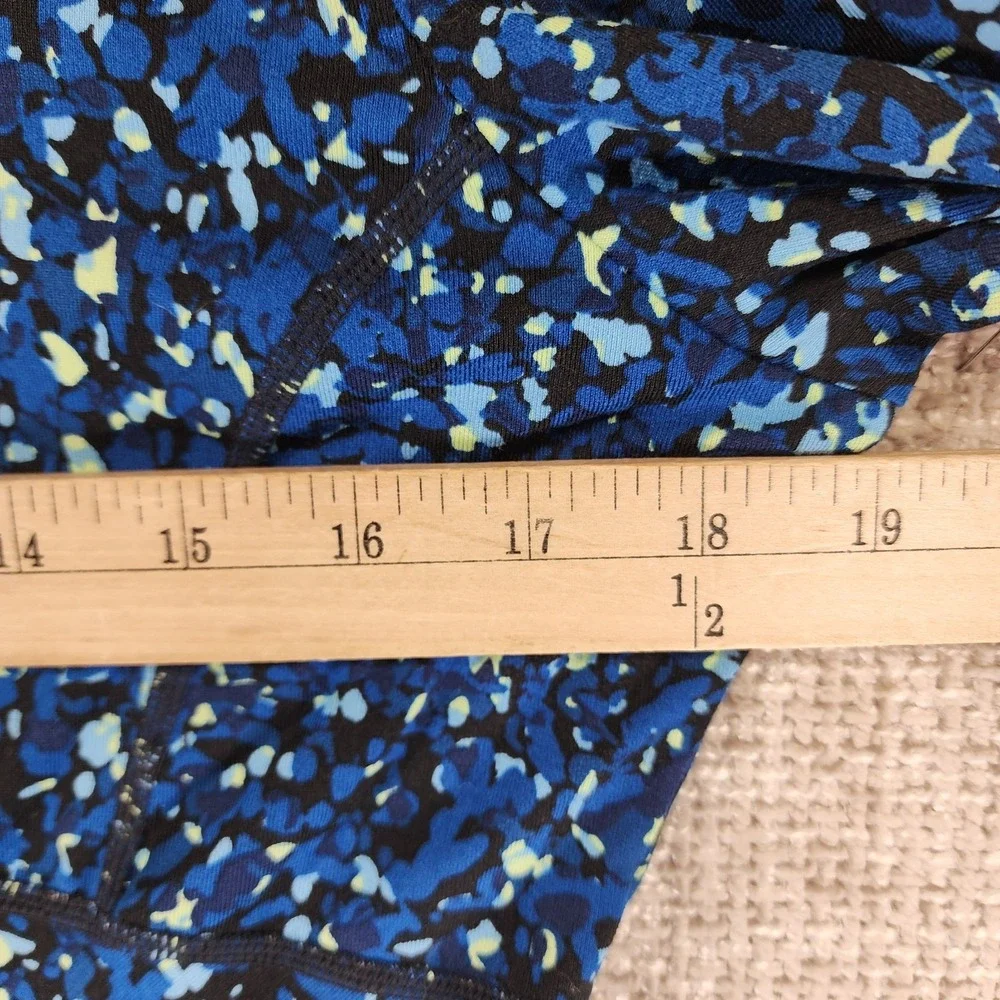 Title Nine Dream Double V Dress Womens M Sea Glass Blue Active Zip Pockets